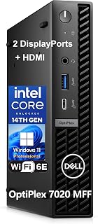 Dell OptiPlex 7020 Micro Desktop: 14th Gen i5-14500T (Beats i7-13700T), 16GB DDR5, 512GB SSD, WiFi 6E, Win11 Pro
