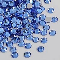 Vista 101 de Beadsland 1440 diamantes de imitación de cristal con parte trasera plana, gemas redondas, sombra dorada, SS20, 0.181-0.189 in