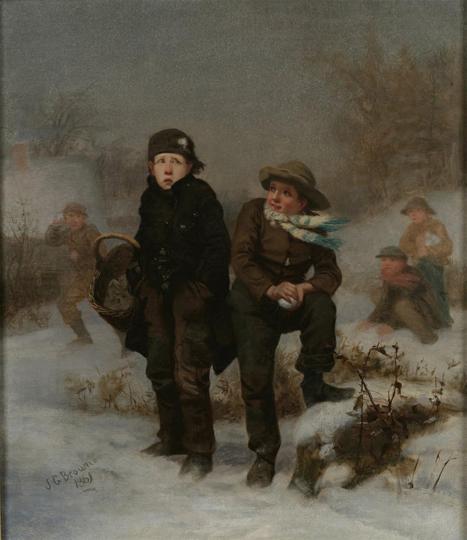SERENDIPITP Vintage Wall Art Canvas Nordic Poster Canvas Print Picture the Victim by George Brown Wall Art Poster for Home Decor 60x90cm