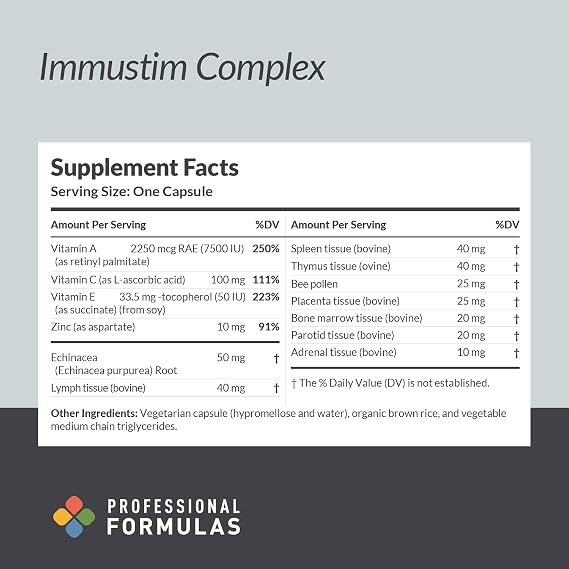 Prof. Complementary Health Formulas Immustim Complex 180c