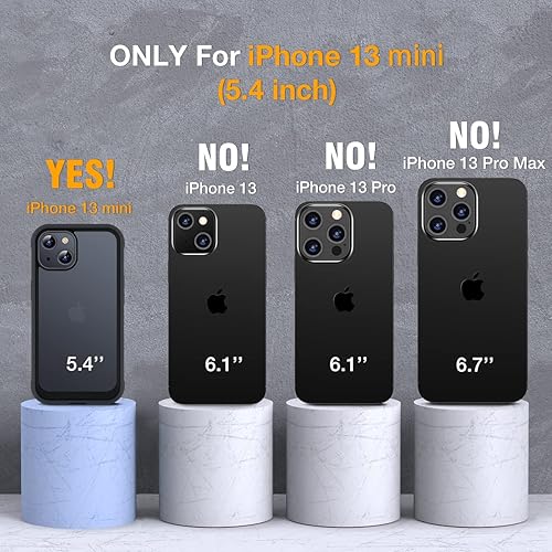 Miniatura 330 de Miracase Glass Series - Funda para iPhone 11 de 6.1 pulgadas, funda resistente de cuerpo completo mejorado con protector de pantalla de vidrio Negro