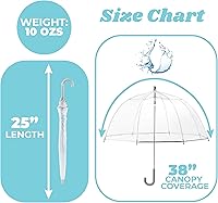 Vista 5 de Totes- Paraguas de burbujas transparente para niños con mango de fácil agarre), 2236N53