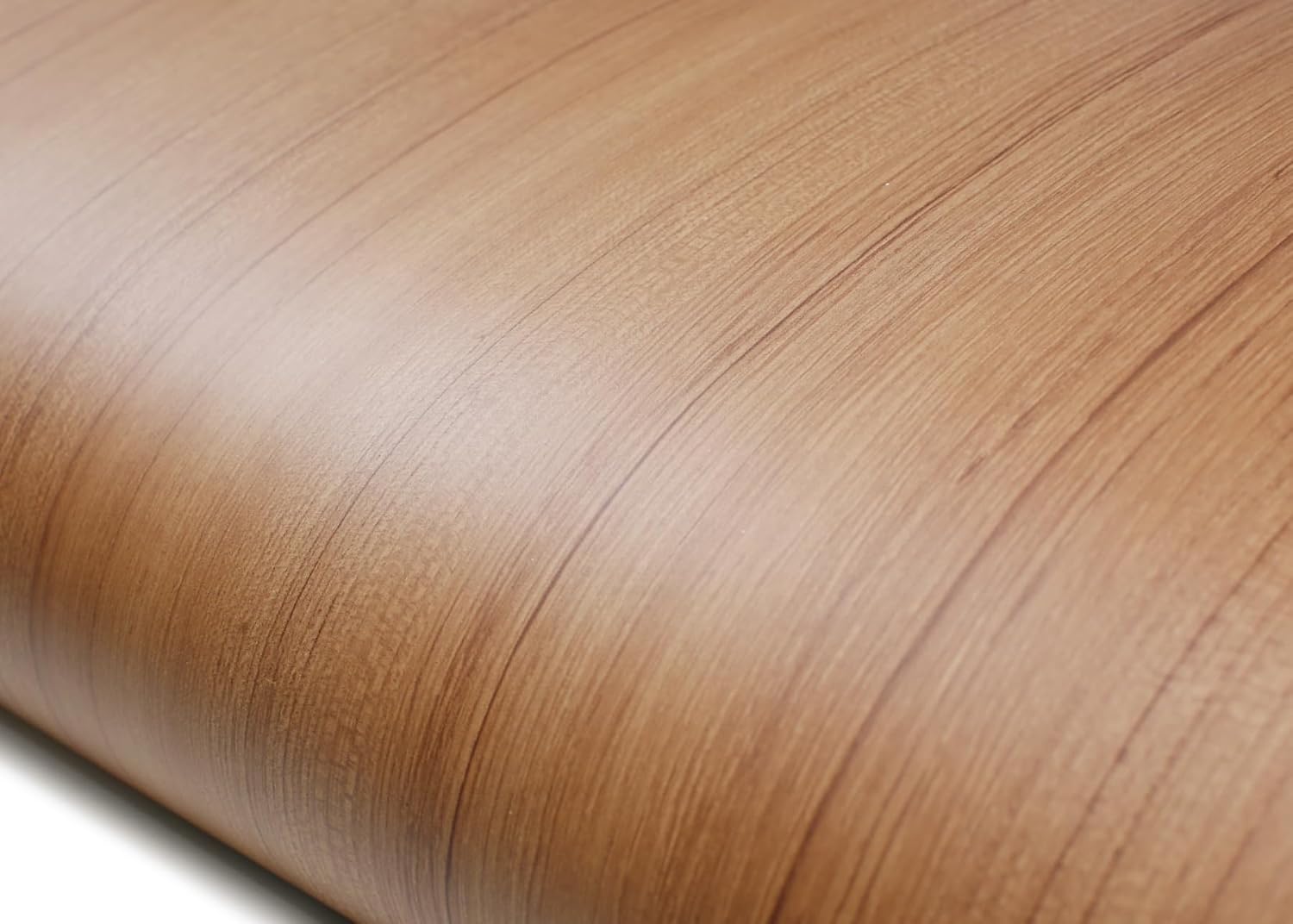 ROSEROSA Peel and Stick Faux Teak Wood Architectural Film Self-Adhesive Vinyl Film Wallpaper Door Wrap Counter Top Border Mirror Molding Trim EP555