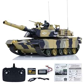 1/24 RC BATTLE TANK M1A2　エイブラムス Heng Long 1/24 RC Tank Abrams M1A2 3816-2 2.4G Remote