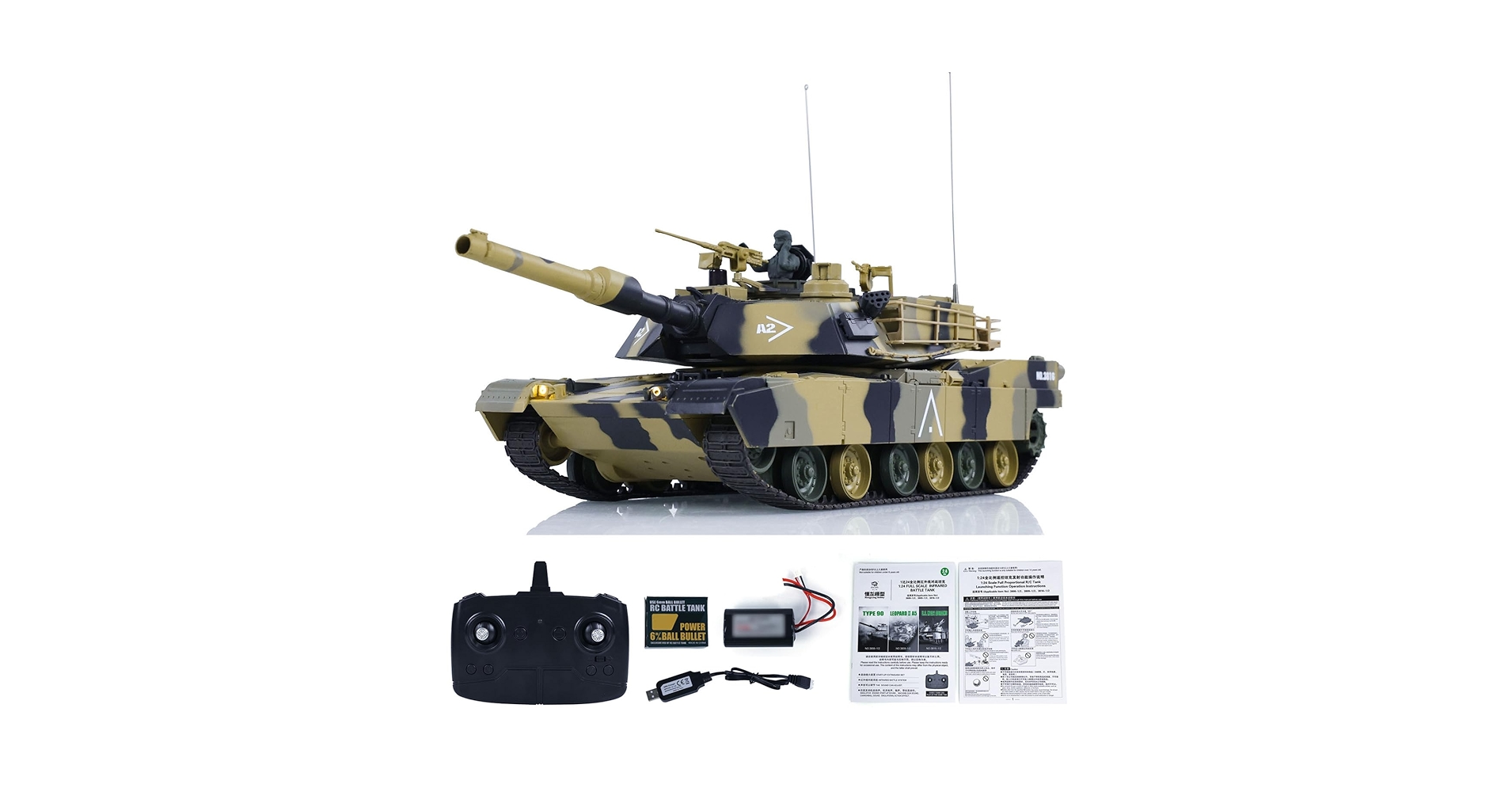 Amazon.com: TOUCAN RC HOBBY HengLong 1/24 RC Tank Abrams