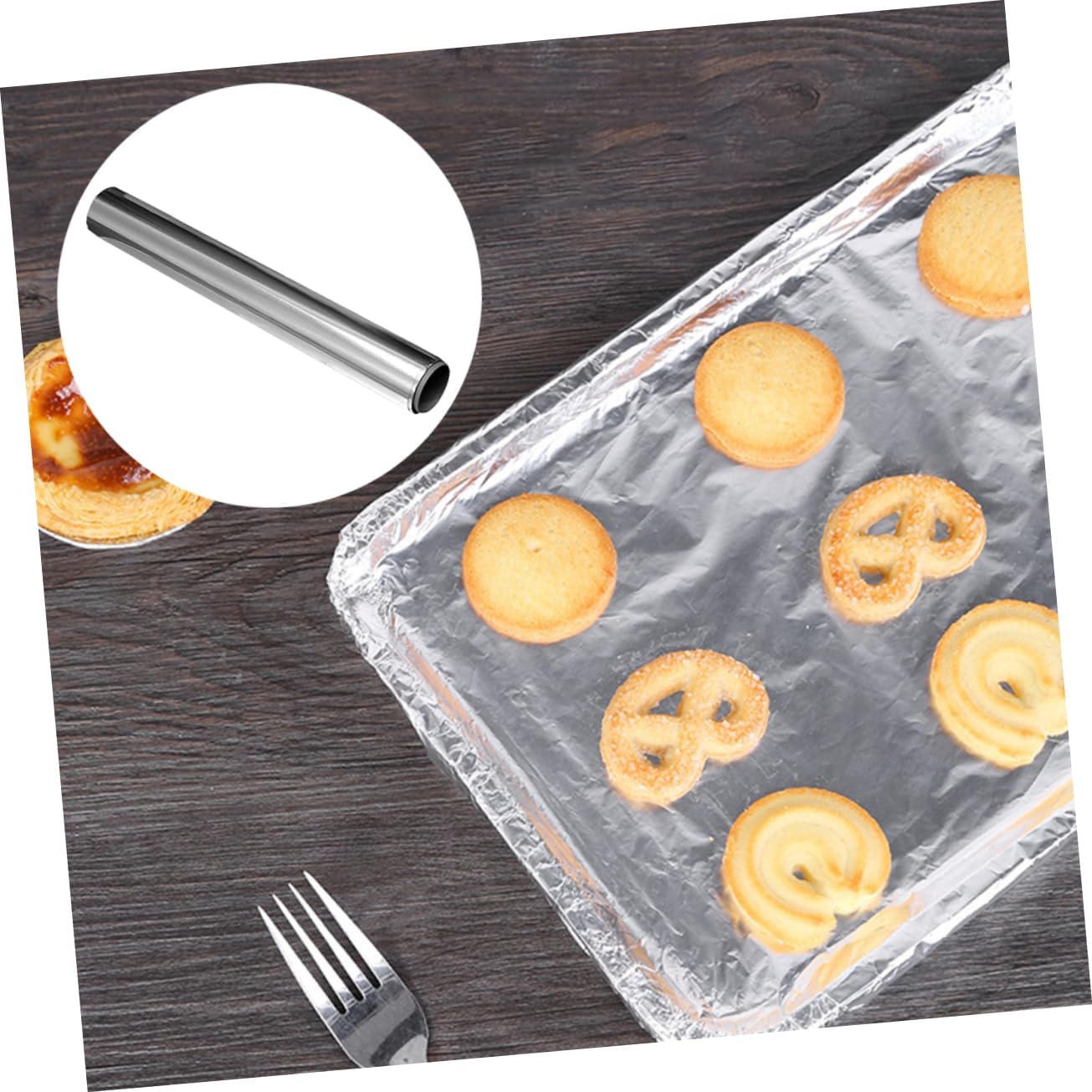 4rolls Aluminum Foil for Cooking and Baking of High-temperature Resistant Wraps for Bbq and Family Gatherings