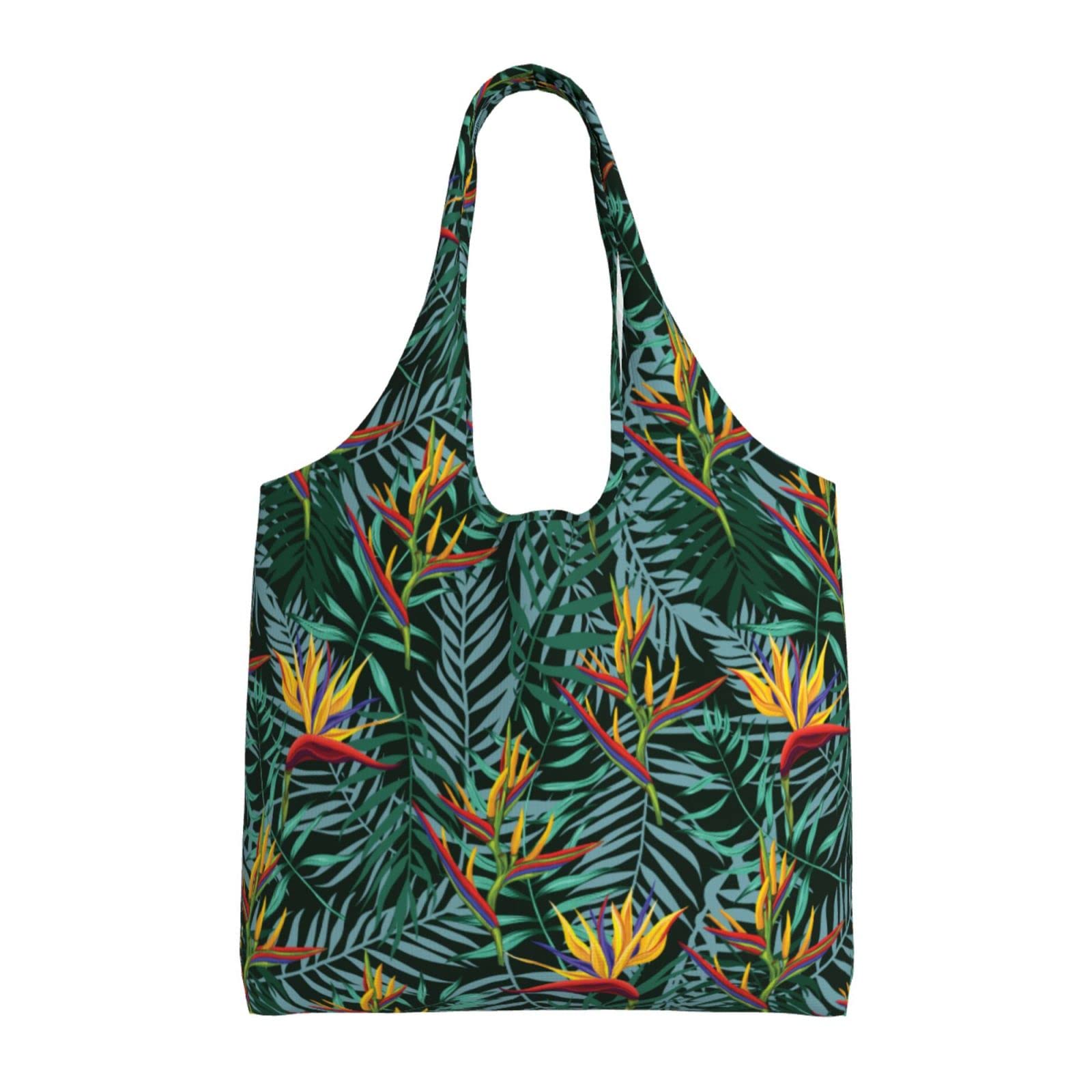 WOAIDY Reusable Grocery Bags for Kitchen, Foldable Durable Shopping Totes with 50lbs Capacity, Large Tote Bags with Handles