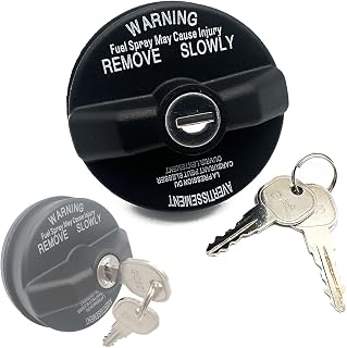Locking Gas Cap, Lock Fuel Cap Compatible with Chrysler Dodge Jeep Ram - Challenger Grand Caravan Ram 1500, Grand Cherokee Wrangler JK TJ Liberty Compass Patriot Replace 05278655AB, 5278655AB