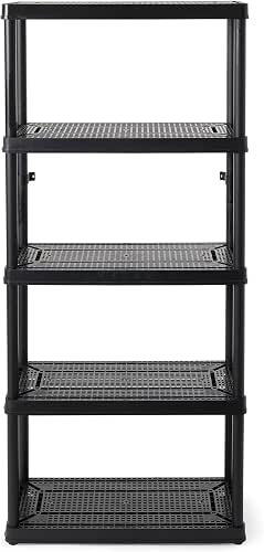 Gracious Living 5 Shelf Fixed Height Ventilated Medium Duty Storage