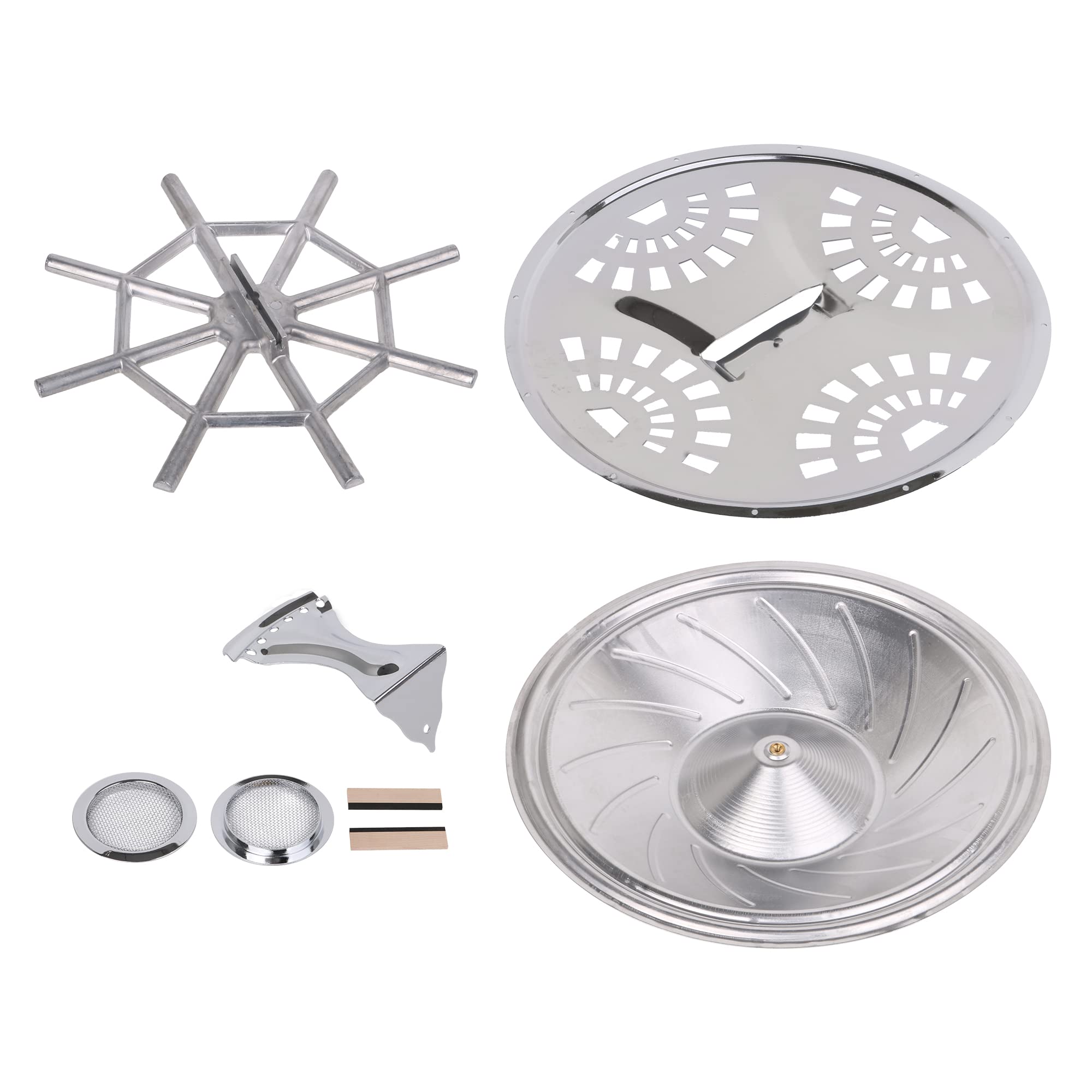 Yibuy8PCS Resonator Guitar Cones Soundhole Screens Bridge Saddle Tailpiece