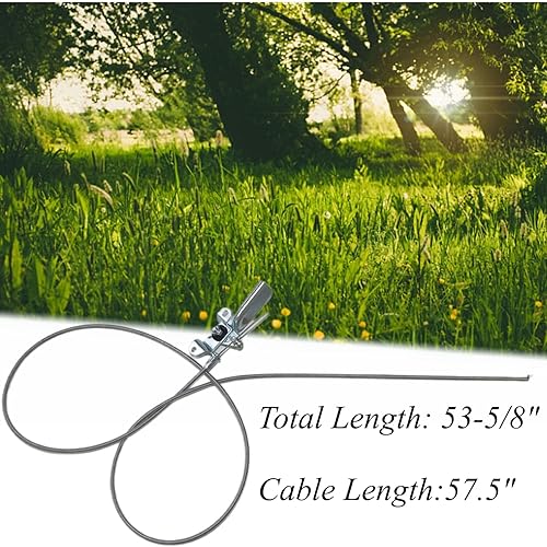 Miniatura 4 de Arpisziv GW-9015 Cable de palanca de acelerador compatible con T-Bilt Horse Tiller 6HP Tecumseh Engines reemplaza a GW-9240