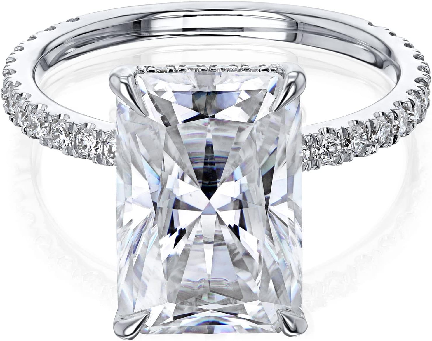 Kobelli 5 ct tw Reiss Moissanite and Lab Diamond Engagement Ring