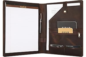 Personalized Leather Left Handed Legal Padfolio