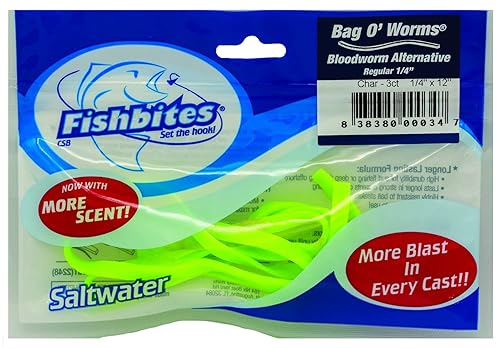 Fishbites Bag O' Worms Bloodworm - Longer Lasting