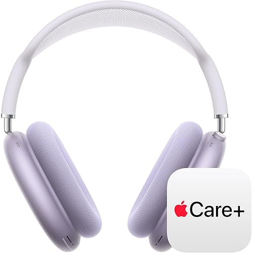 Apple AirPods Max 2 Wireless Over-Ear Headphones, Active Noise Cancellation, Adaptive Audio, Personalized Spatial Audio, Live Translation, Bluetooth Headphones – Purple with AppleCare+ (2 years)