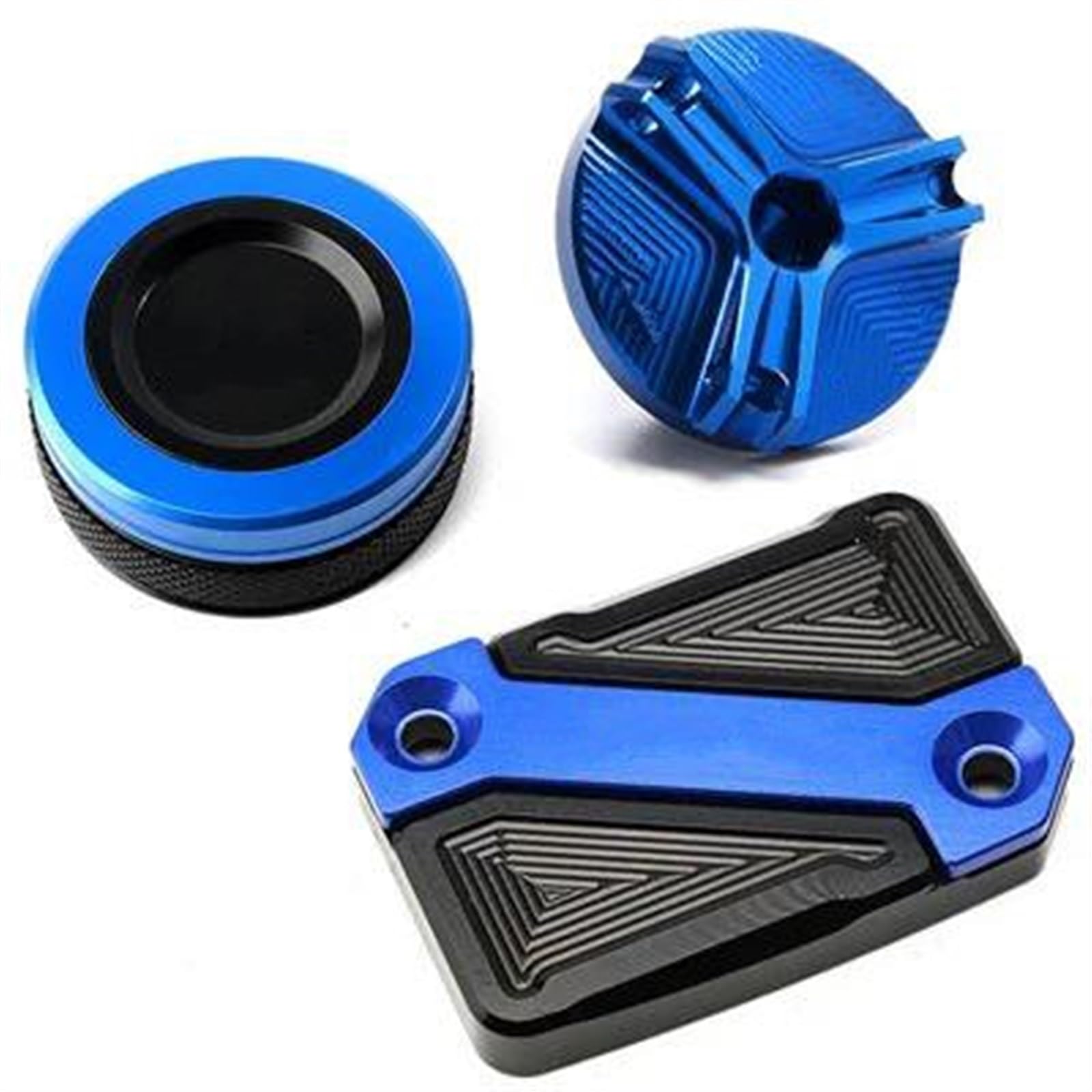 BAYDE Tappo riempimento dell'olio Copertura del Serbatoio del Liquido dei Freni Anteriore E Posteriore del Motociclo Il Tappo del Serbatoio Dell'olio Motore per MT125 2008-2020(A Set Red)