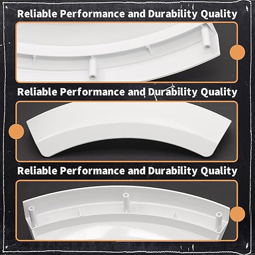 Miniatura 5 de 00644221 - Manija de puerta para secadora de ropa compatible con SPL27343 SPL27343 WTE WTV WTS Series, color blanco mejorado