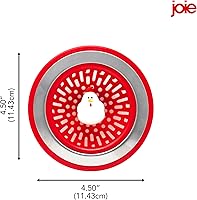 Vista 5 de Joie Doodle Doo Cesta Coladora para Fregadero de Cocina, Se Adapta a Todos los Fregaderos Estándar, Acero Inoxidable, Linda Cubierta de Drenaje