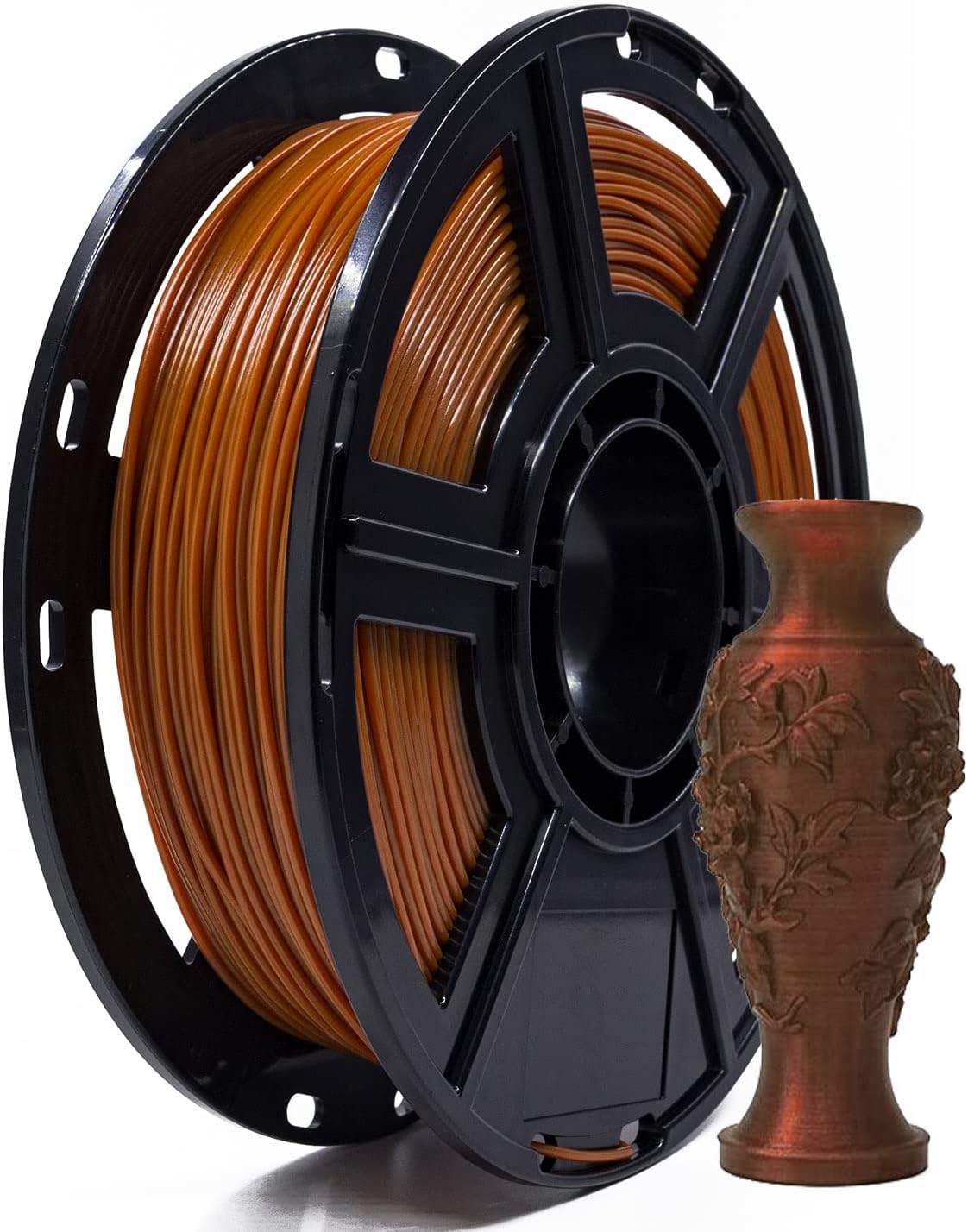 Flashforge PLA 3D Printing Filament 1.75mm 0.5KG/Roll,Dimensional Accuracy +/- 0.02mm, Fit Most FDM Printer (Brown)