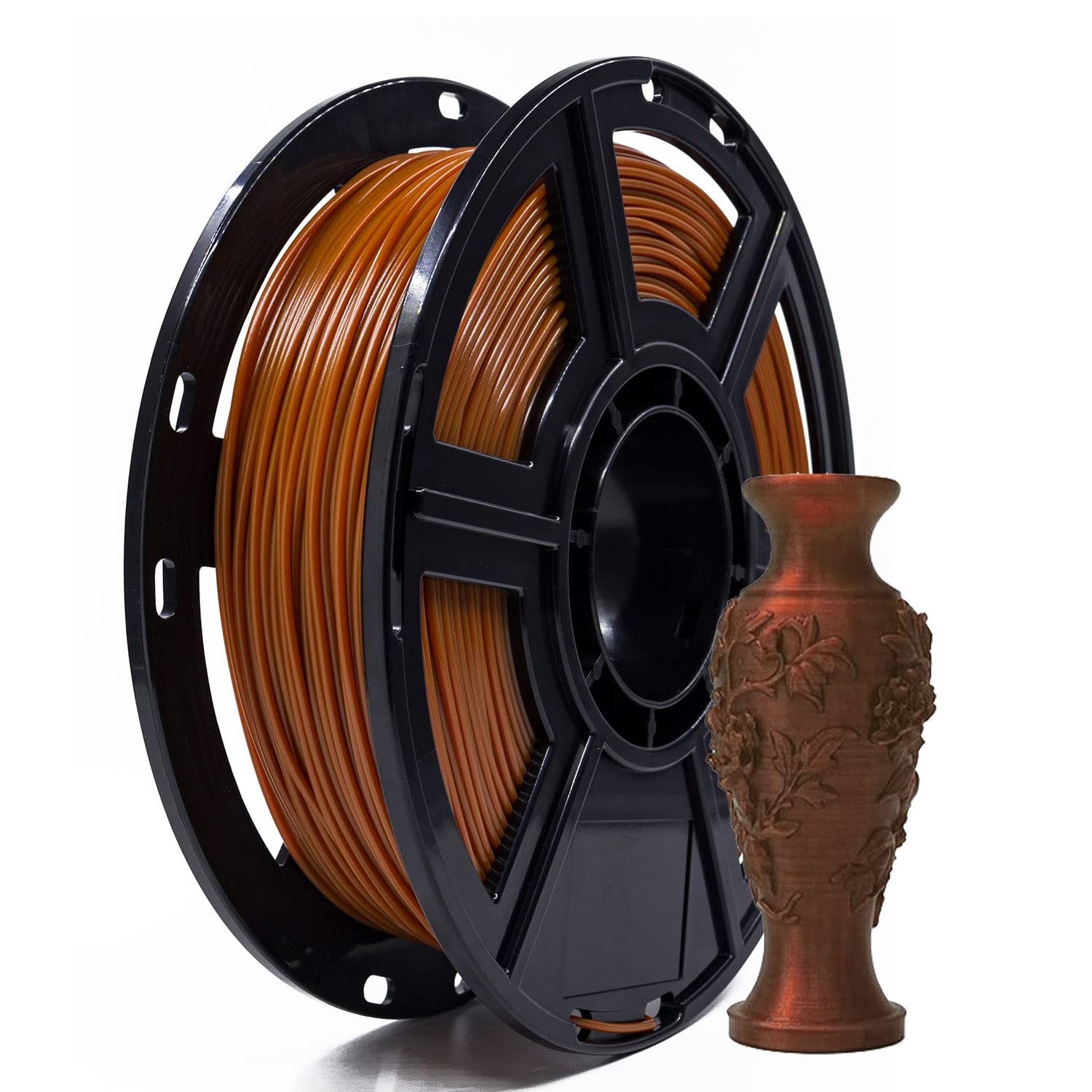 Flashforge PLA 3D Printing Filament 1.75mm 0.5KG/Roll,Dimensional Accuracy +/- 0.02mm, Fit Most FDM Printer (Brown)
