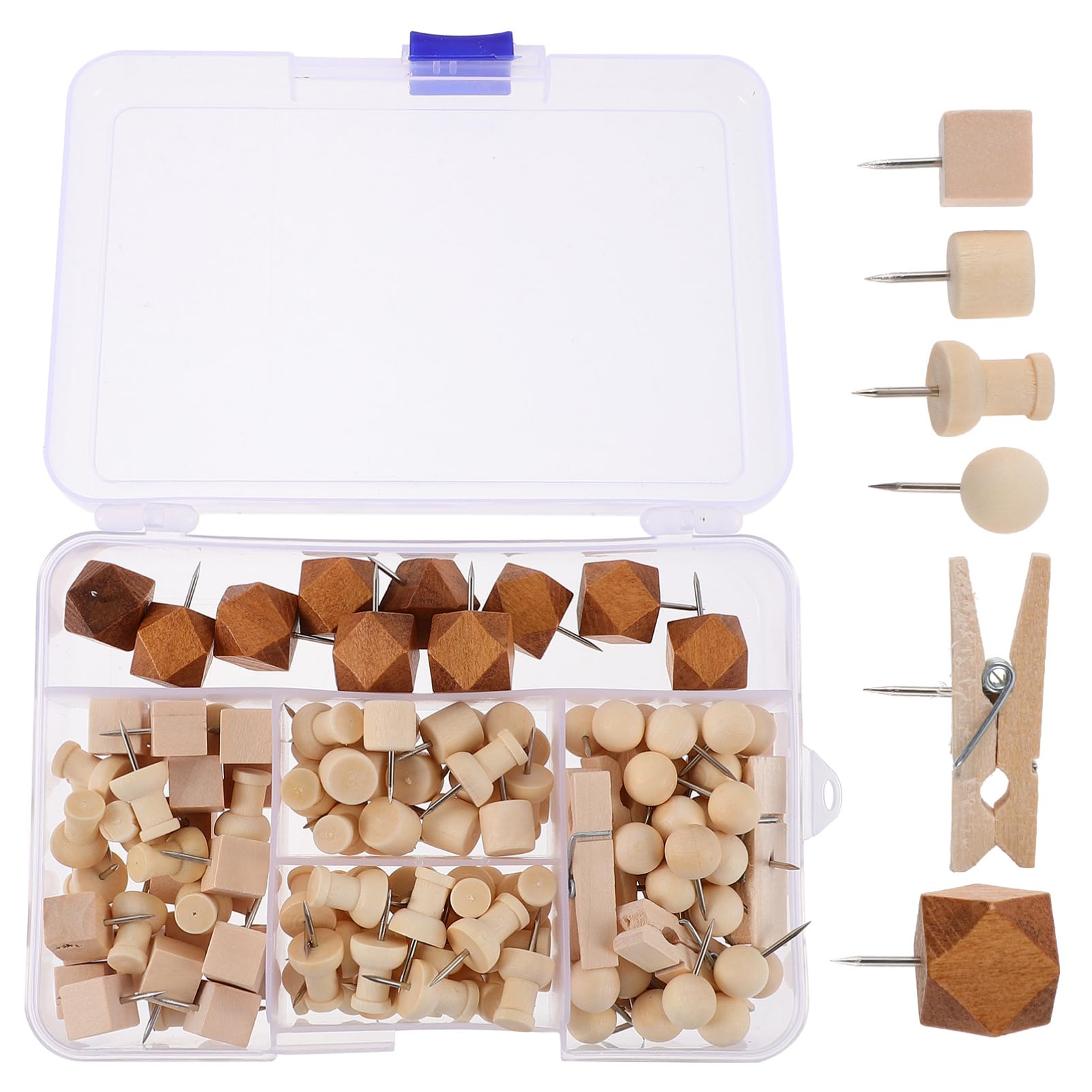 Gatuida 128pièces Épingles à Bulletin Styles Variés Accessoires pour Carte Photos Et Punaises Décoratives pour Affichage