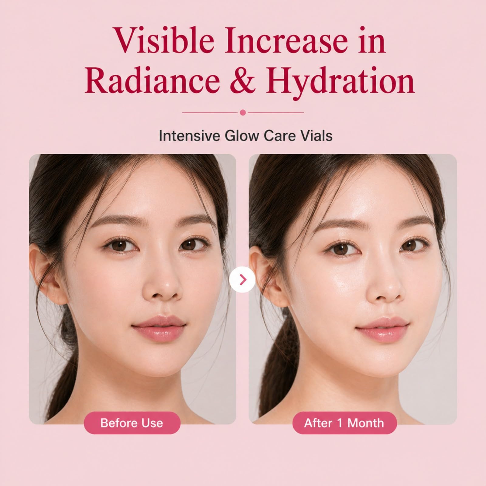 Salmon DNA PDRN Hydrating Face Serum Ampoules with Collagen