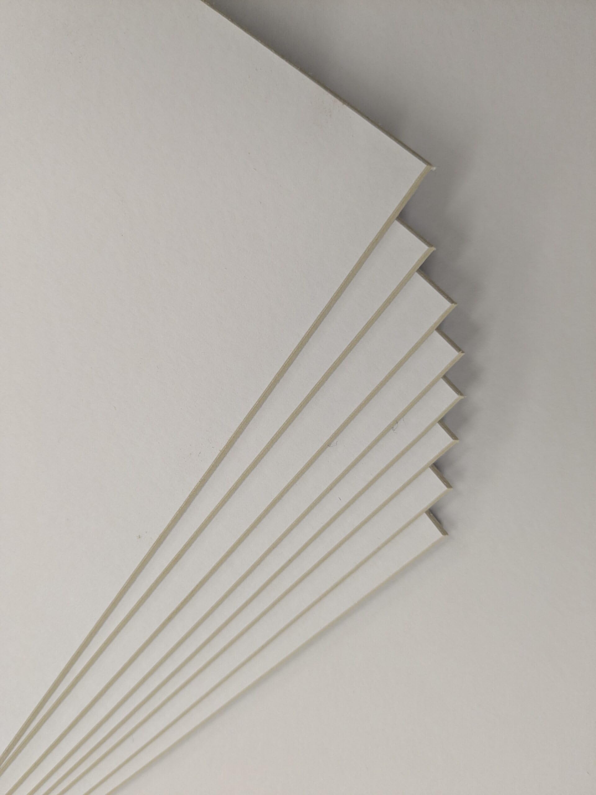 A4 White Mount Board - 10 Sheets | 1.25mm Thick | Backing Board, Model Making, Presentation Board | Ideal for Student Artists & Hobbyists