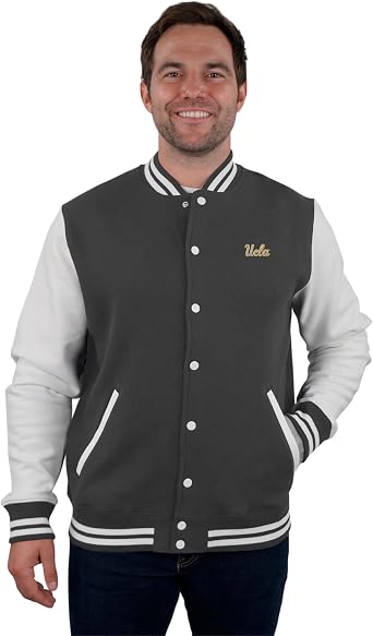 Vantage Apparel NCAA mens Mens Collegiate Varsity Letterman Style Fleece Jacket
