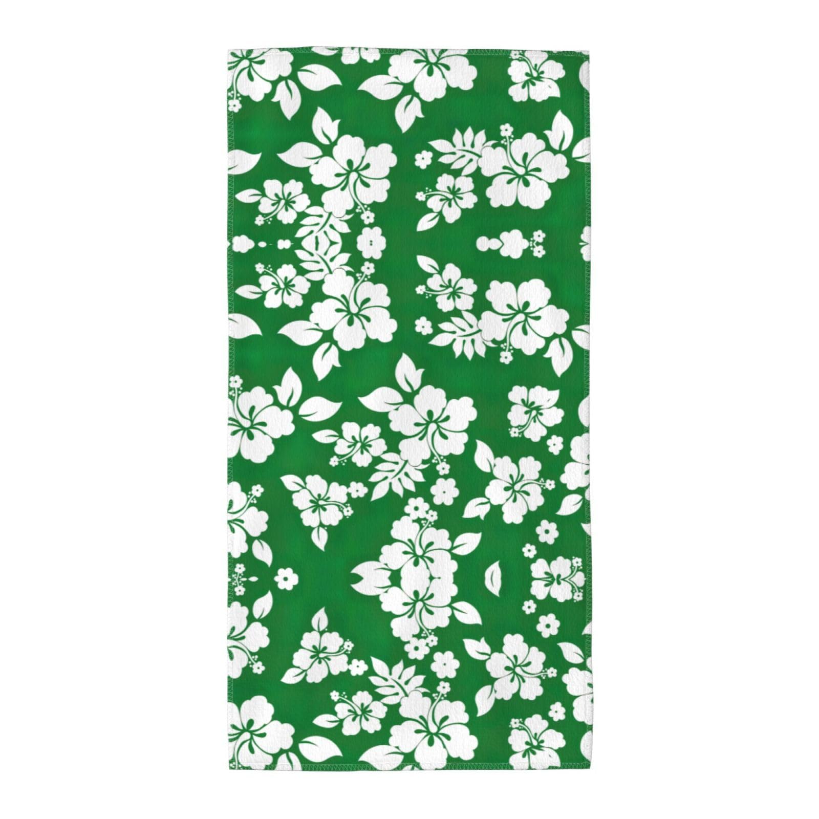Hawaii Flower Fashion Printed Long Bath Towel For Pool Side Seaside Holiday