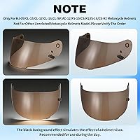 Vista 4 de VCOROS Casco de motocicleta, visera de repuesto para casco HJC HJ-09 CL-15 CL-17 CL-16 CL-SP AC-12 FS-10 CS-R1 IS-16 CS-R2 Shield