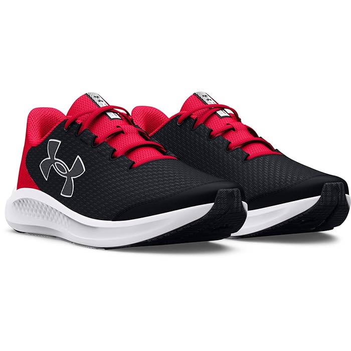 Under Armour Kids Grade School Charged Pursuit 3 Big Logo (Big Kid) | Zappos.com