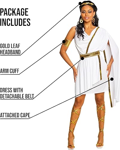 Miniatura 2 de Morph Disfraz de diosa griega para mujer, disfraz de Toga griega, disfraz de toga griega, disfraces de Halloween de diosa para mujer