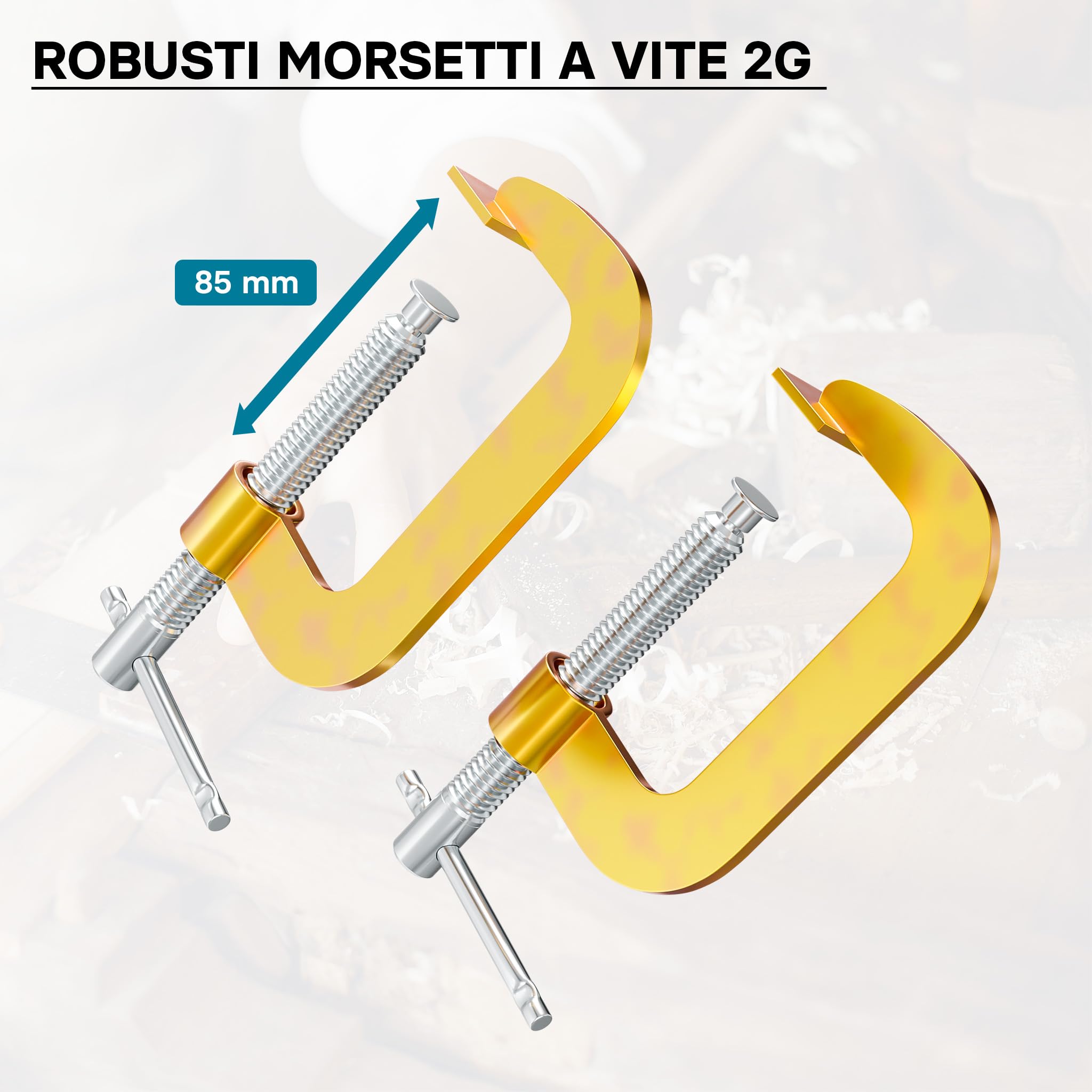 Wiltec Banco da lavoro portatile con morsa Mini tavolo di lavoro mobile in faggio con morsetti