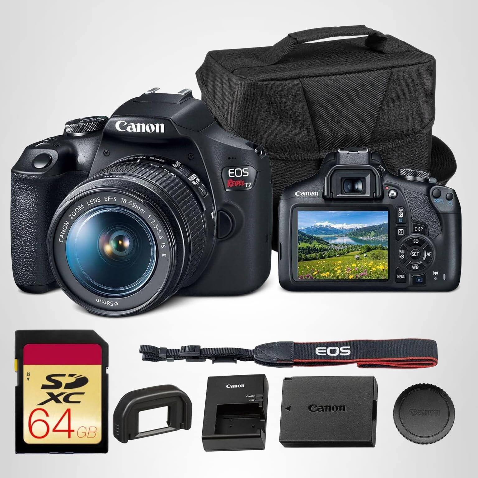Amazon.com : Canon EOS Rebel T7 DSLR Camera | 24.1MP APS-C CMOS