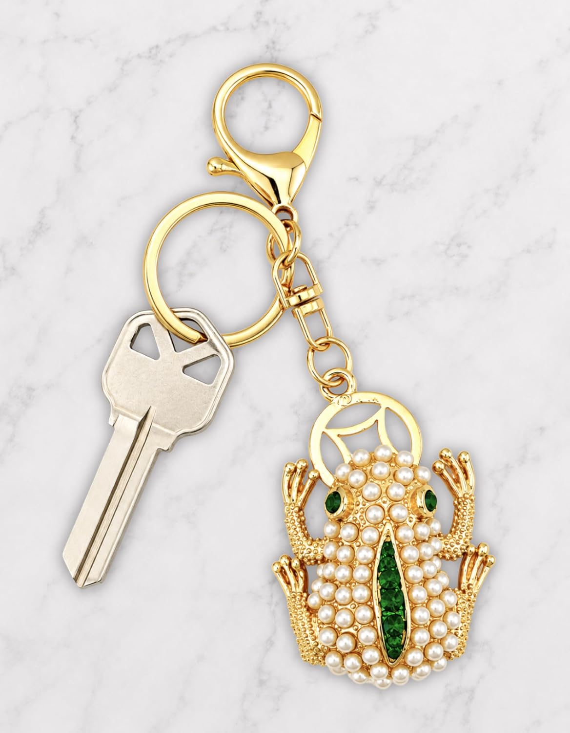 Sparkly Rhinestone Keychain + Velvet Gift Bag image 4