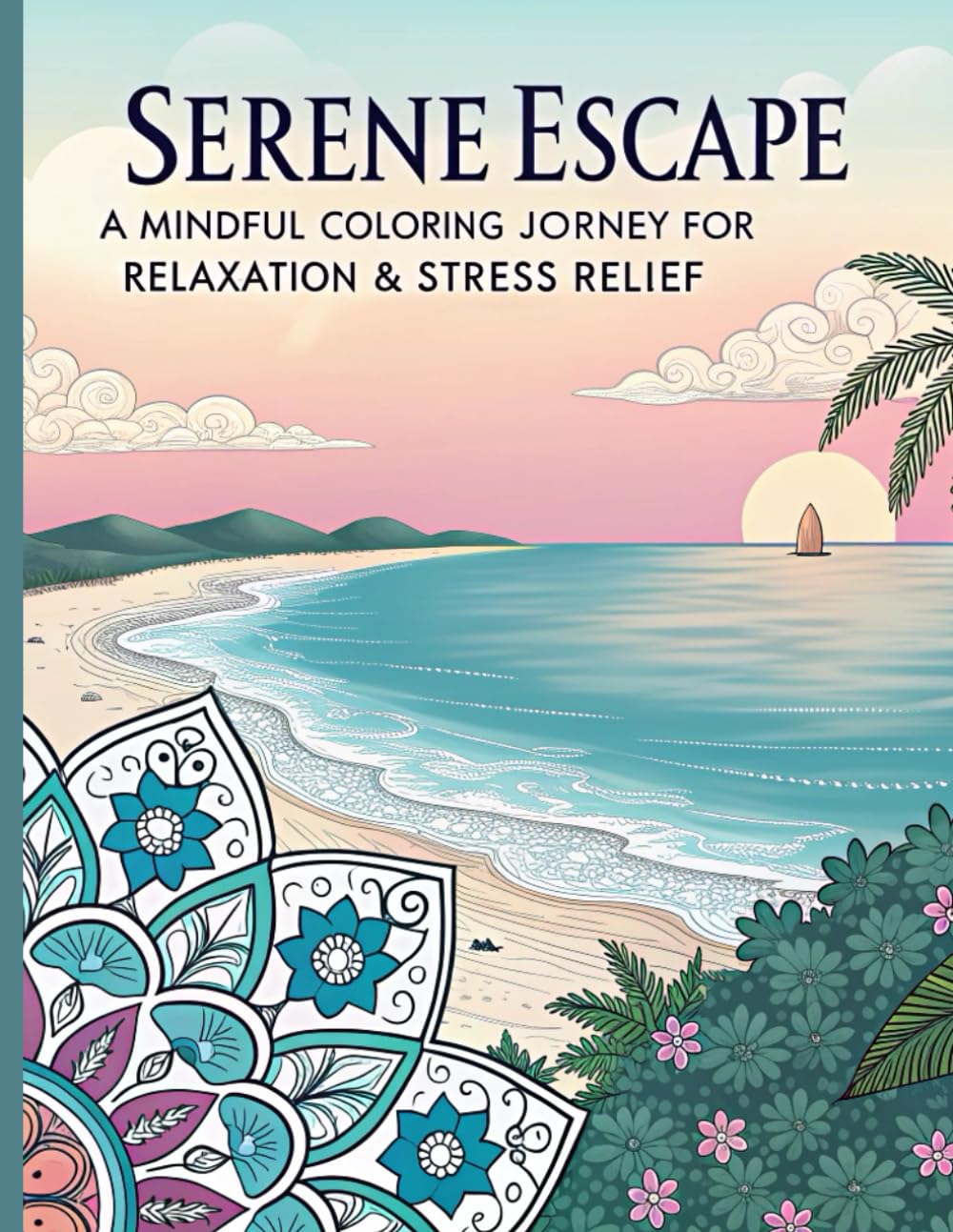 Serene Escape: A Mindful Coloring Journey for Relaxation & Stress Relief