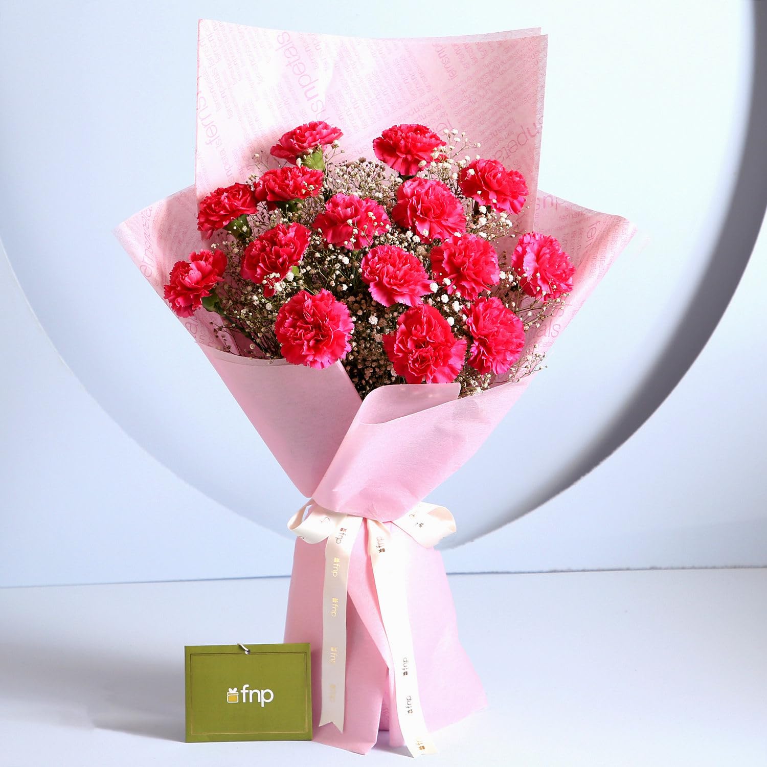 fnp Make You Mine Carnations Bouquet For Birthday Gift, Anniversary Gift, Women's Day Gift, Valentine's Day Gift & Gift For Special Occasion (Same Day Delivery)-image-9