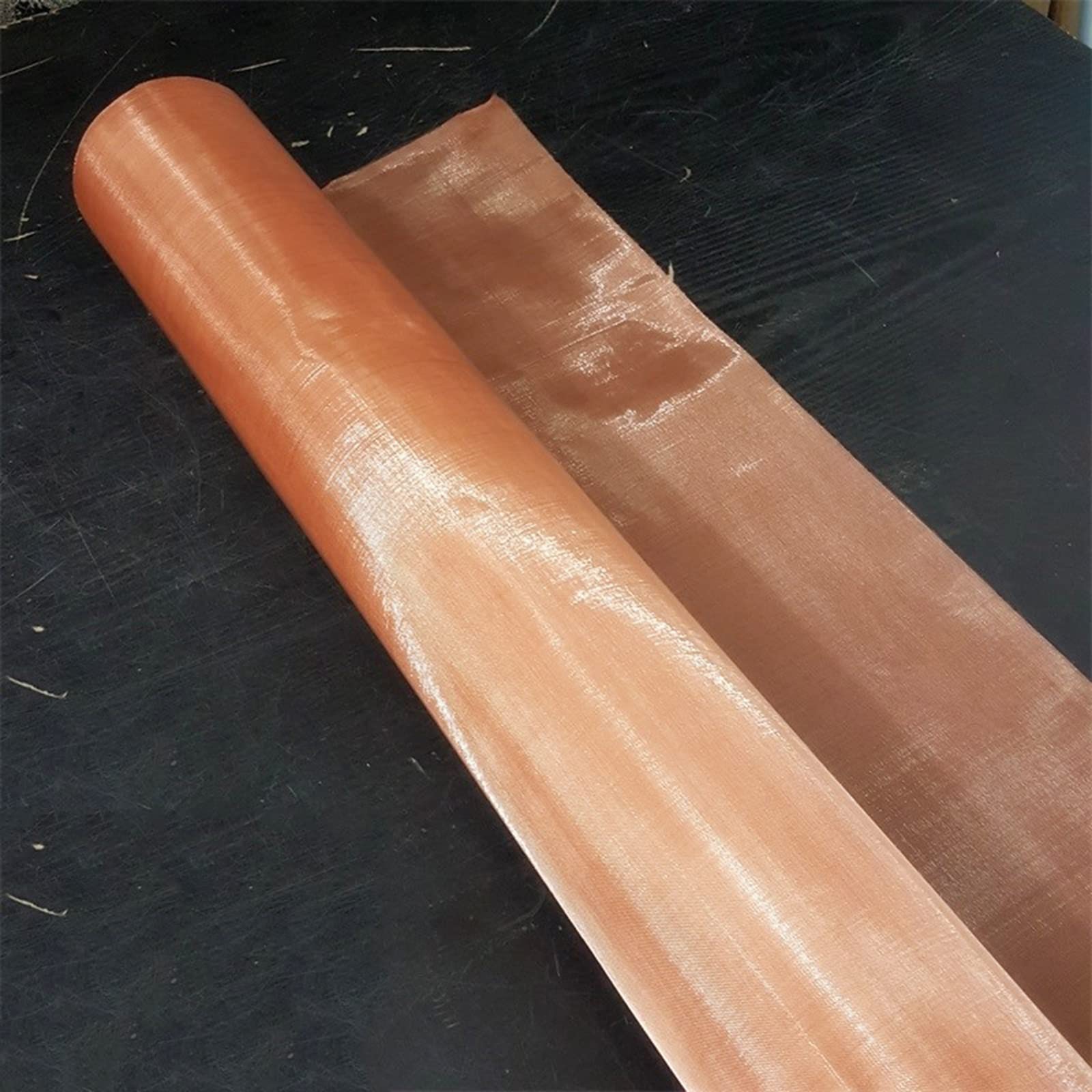 Alambre De Pantalla De Cobre Puro, Malla 120 Malla De Gasa De Cobre Puro 39 in (W) X39 in (L) Malla De Pantalla De Filtro De Resistencia A Altas Temperaturas,Copper Mesh,120mesh