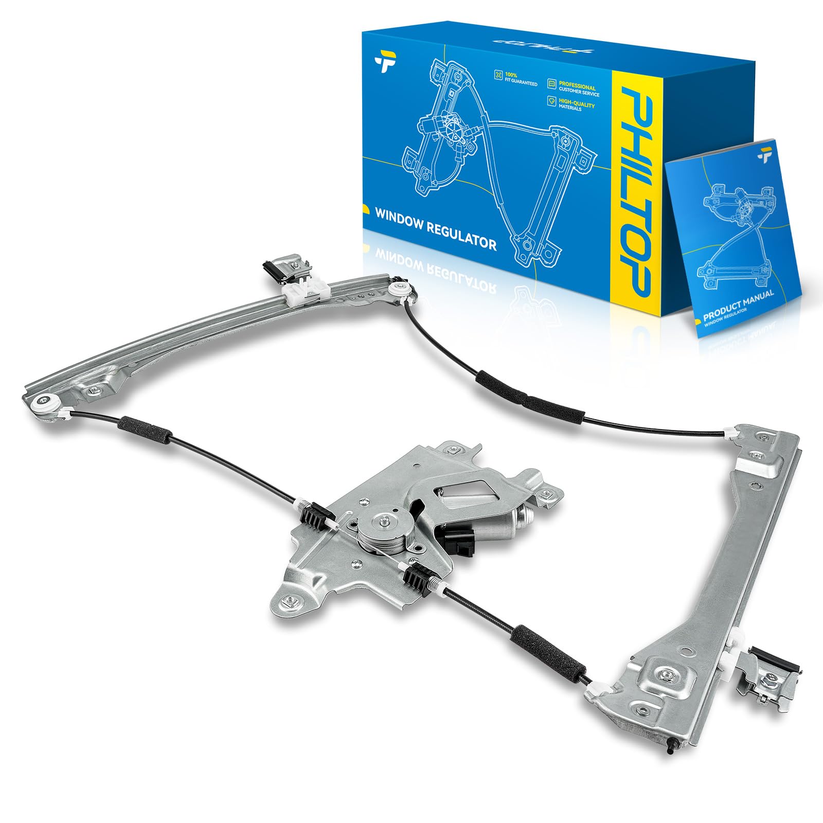 PHILTOP 751-720 Power Window Regulator w/Motor Front Left Driver Side