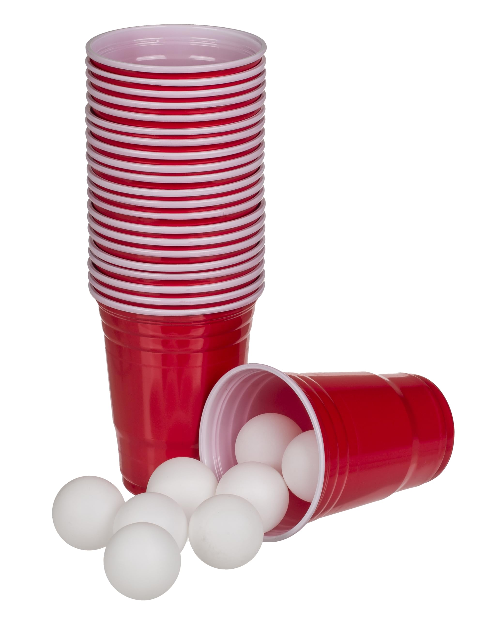 Out of the blue Gioco da Bere/Beer Pong / 15 Palline e 22 Bicchieri da 550 ml/Materiale: plastica