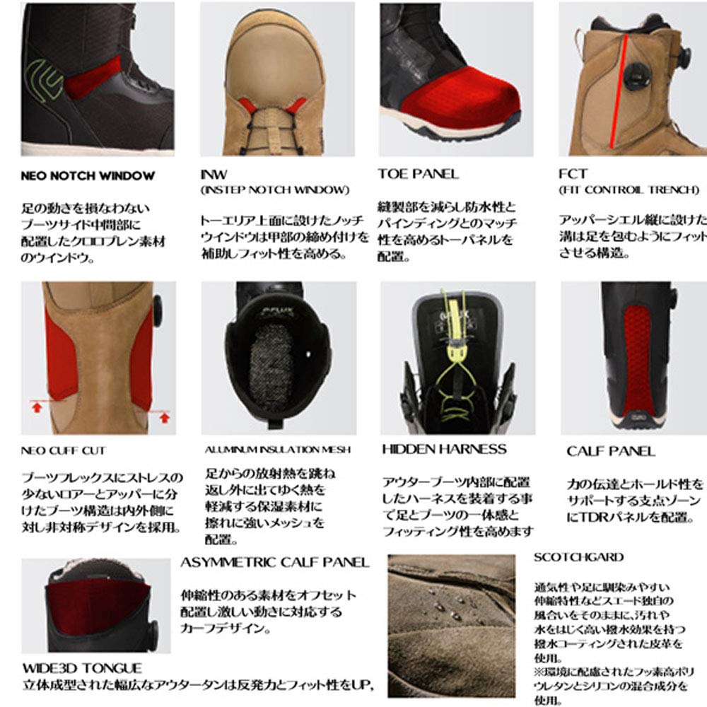 Amazon | 20-21 FLUX フラックス FL BOA BLACK-WHITE 26.5cm | FLUX