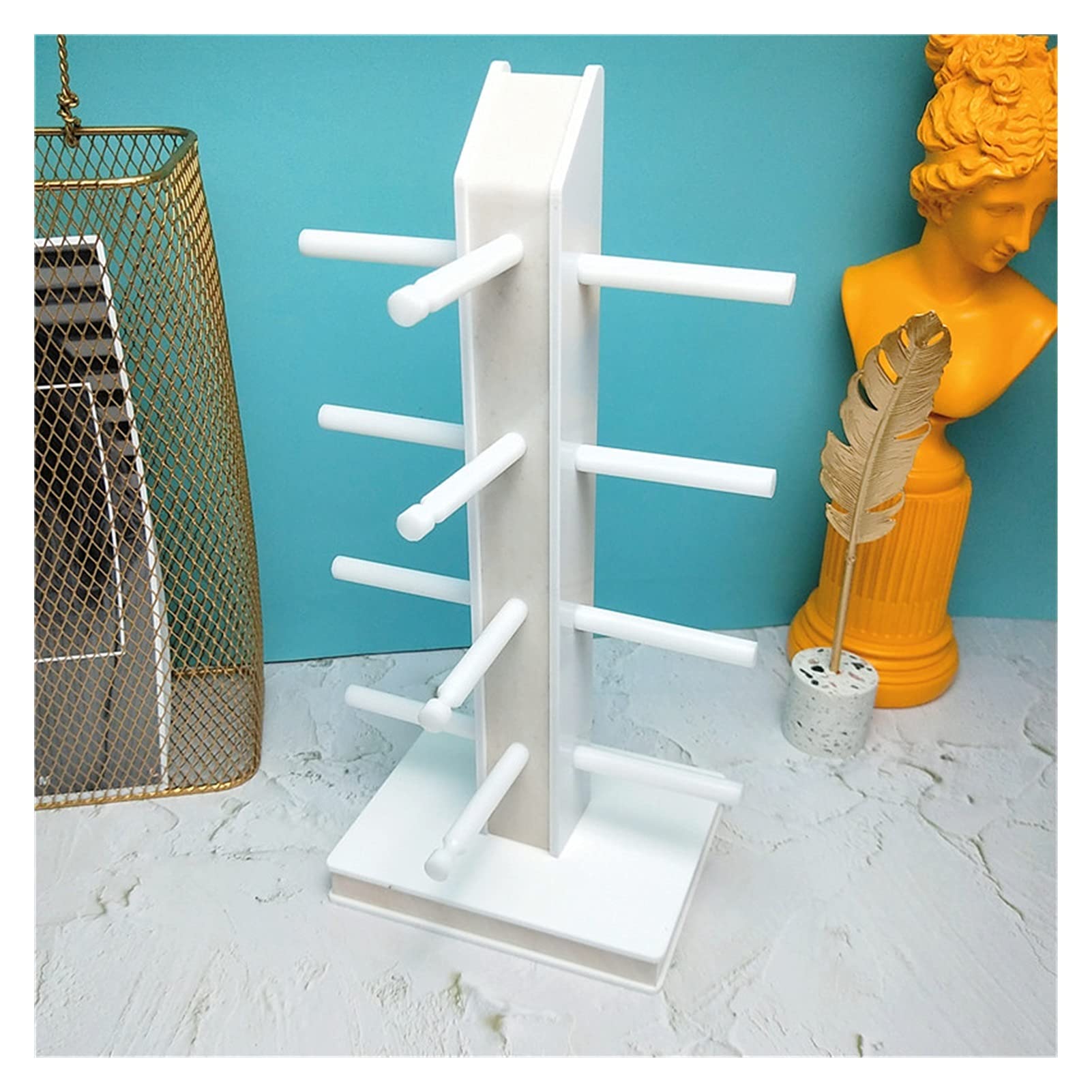 GLigeT Espositore per Occhiali Organizzatore for Occhiali da Sole a 5 Strati Espositore for Occhiali Scatola portaoggetti for Occhiali for Supporto da Tavolo for Occhiali Supporto Occhiali(B)