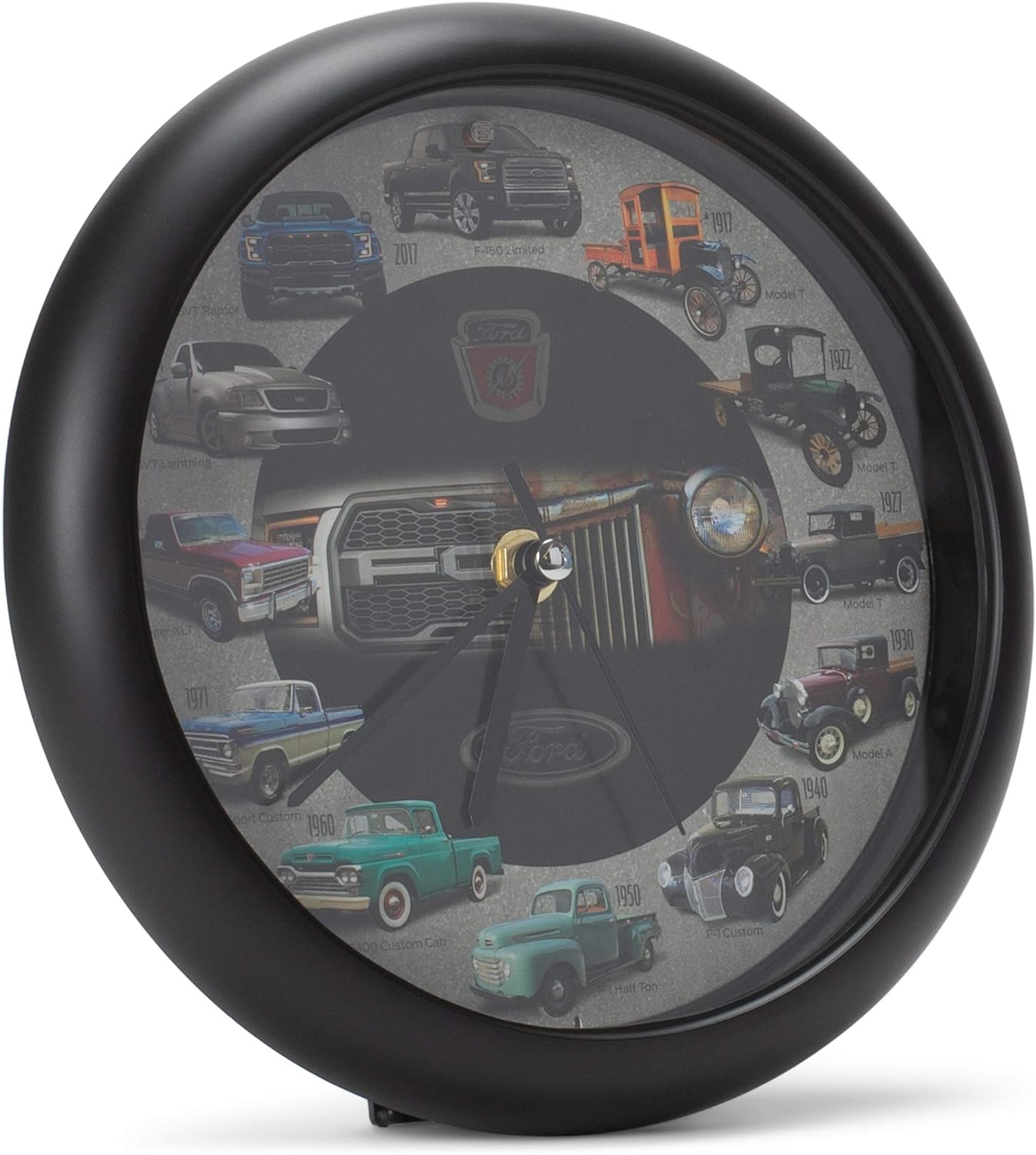 Mark Feldstein History of Ford Trucks Model T - F150 Sound Wall Clock, 8 Inch