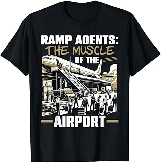 Ramp Agent Aviation Industry Ground Staff Airport Jobs T-Shirt