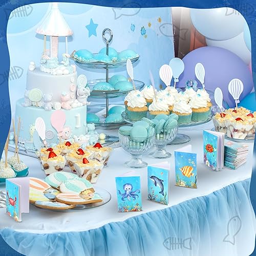 Miniatura 6 de Ferraycle 24 mini blocs de notas para niños, mini cuadernos de animales del océano, recuerdos de fiesta bajo el mar, bloc de notas de bolsillo para