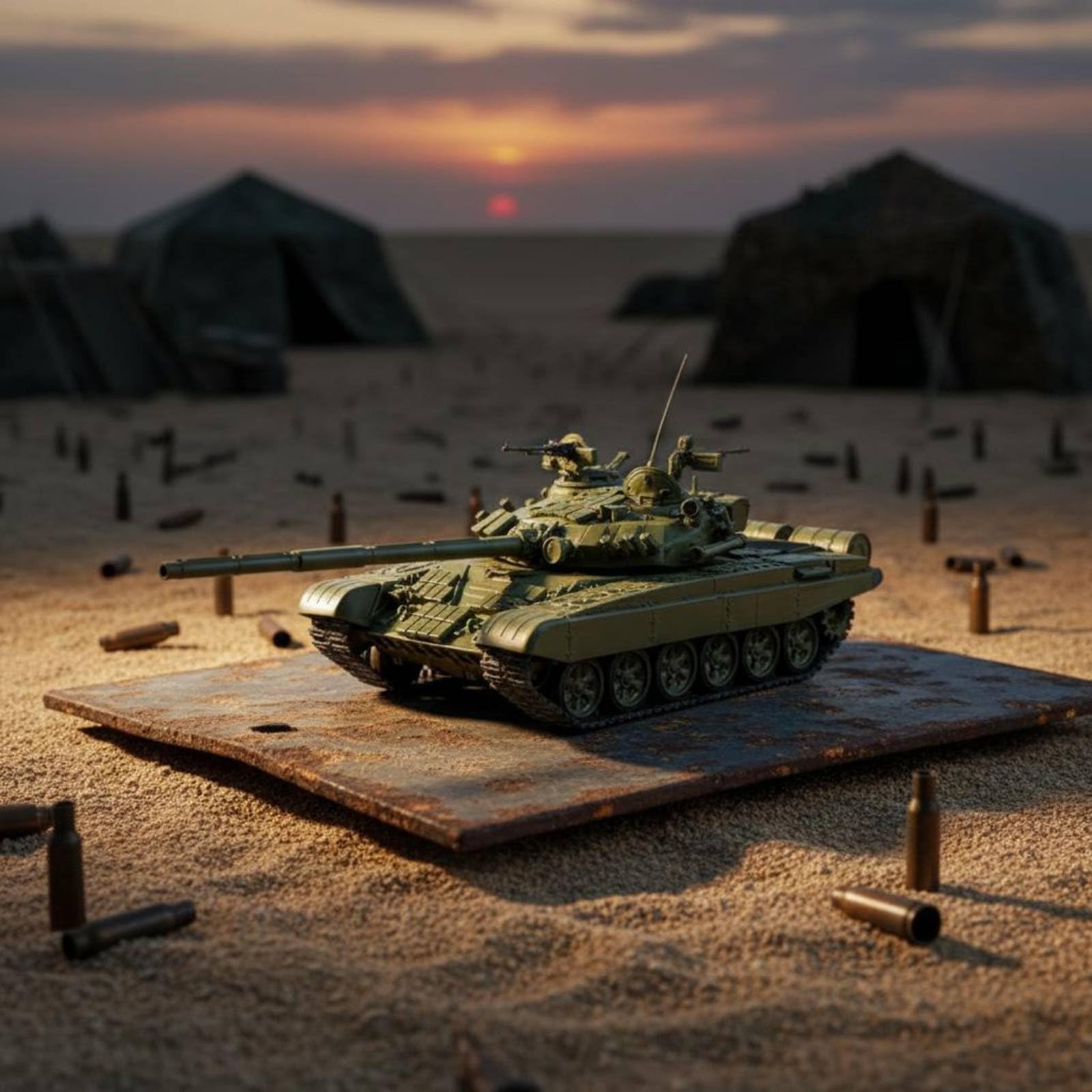 Carro Armato T-72A Lega Metallico Modellino T-72A Finitura Realistica Carro Armato in Metallo Pressofuso per Collezionisti Militari