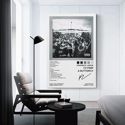 Miniatura 3 de Kendrick - Póster de Lamar To Pimp A Butterfly para dormitorio, lienzo estético, decoración de pared, 12 x 18 pulgadas (11.8 x 17.7 in)