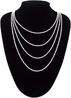 Vista 7 de 20 Piezas Cadenas de Cuentas de Acero Inoxidable de 30 Pulgadas Collares de Cadena de Bolas