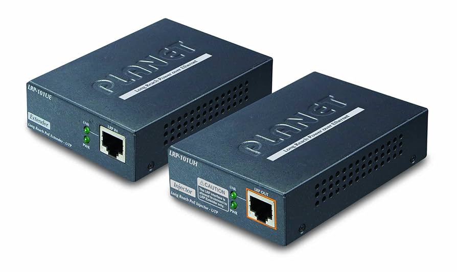 ルーター・ネットワーク機器 PLANET LRP-422CST Long Reach PoE LRP-422CST Industrial 4-port Coax + 2-port 10/100/1000T + 2