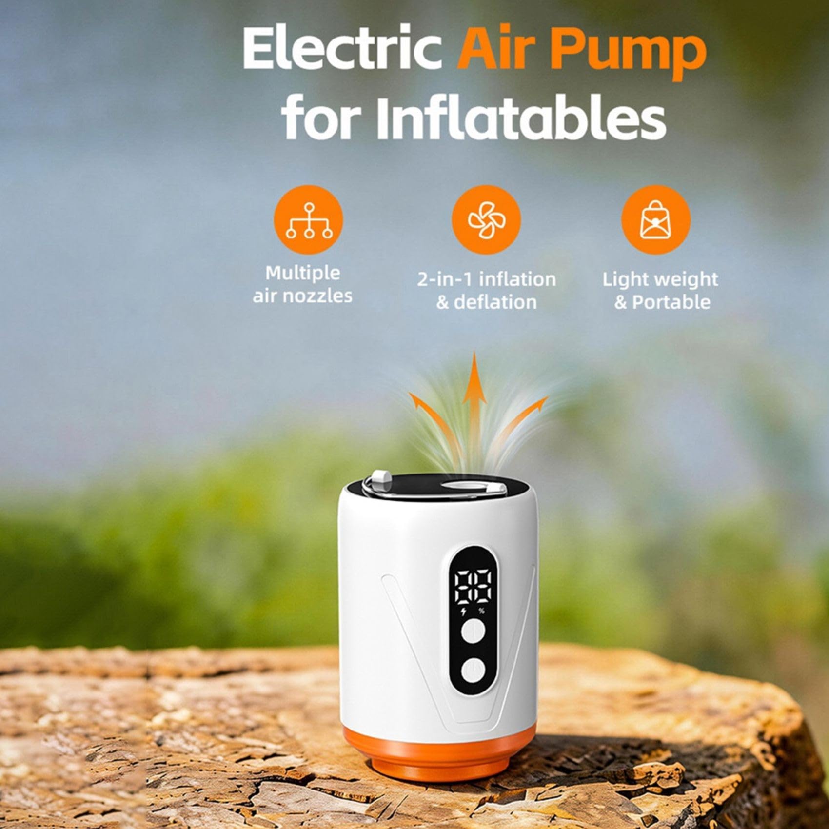 12 Paquetes de Bolsas de Almacenamiento Al Vacío de Compresión Inalámbricas para Viajes con Bomba de Aire Recargable, para Ahorrar Espacio en el Equipaje